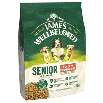 James Wellbeloved Senior Hypoallergenic - Chicken & Rice 15kg