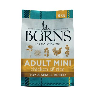 Burns Adult & Senior Toy & Small Breed Original - Chicken & Rice 6kg