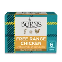 Burns 6 x 395 g - Pollo ruspante con Carote e Riso integrale