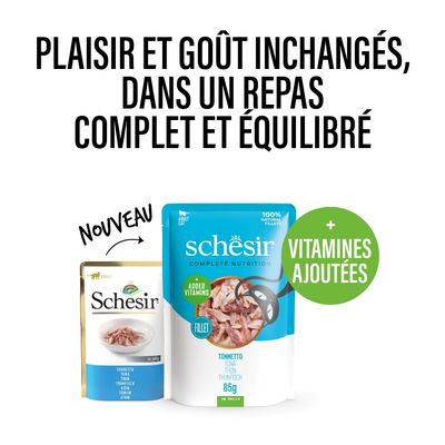 Schesir Complete Nutrition Filet en gelée 6 x 85 g pour chat