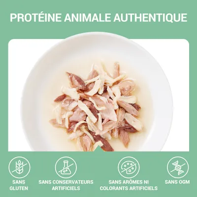 Schesir Compléments en bouillon 6 x 70 g pour chat - lot mixte (3 variétés)