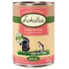 Lukullus Alimentazione naturale Adult senza cereali 6 x 400 g umido cane Tacchino & Trota