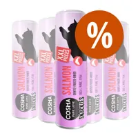 Cosma snackies XXL gazdaságos csomag - Vegyes csomag: 2 x 30 g csirke + 2 x 25 g tonhal + 1 x 18 g fehér hal