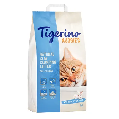 Tigerino Nuggies med frisk bomullsduft 14 L Tigerino Nuggies med frisk bomullsduft 14 L