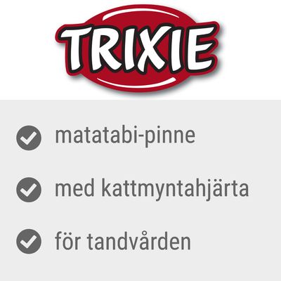TRIXIE, matatabi-pinne, med kattmynthjärta, för tandvården