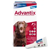 Advantix® 400 Spot-on für Hunde, von 25 bis 40 kg - Sparpaket: 2 x 4 Pipetten x 4,0 ml