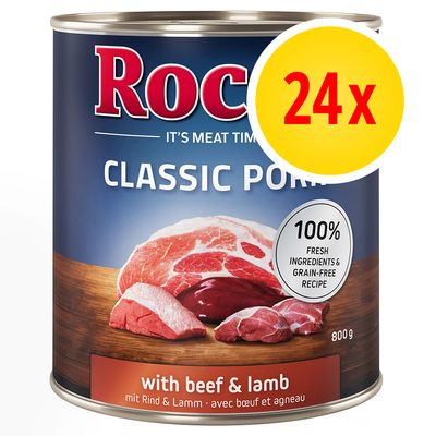Classic pork with beef and lamb, 100% fresh ingredients and grain-free recipe, 800g tin, pack of 24