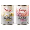 Sparpaket Purizon Single Meat 12 x 400 g Mix: 6x Huhn mit Kamillenblüten, 6x Pute mit Heidekrautblüten