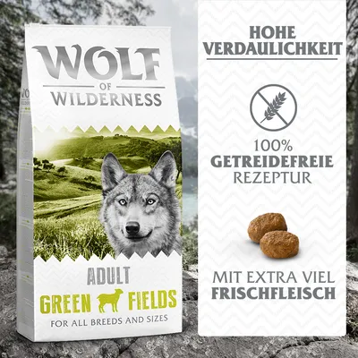 Wolf of Wilderness Adult "Wild Hills" Rață - fără cereale - 12 kg: rețetă nouă