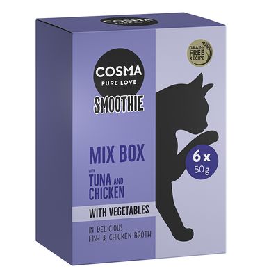 Cosma Smoothies 12 x 50 g -säästöpakkaus lajitelma