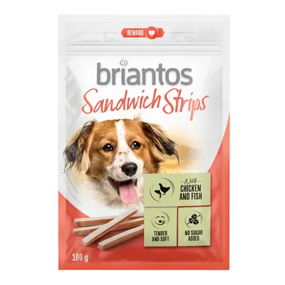 Briantos Sandwich Strips prigrizki za pse - 2 x 100 g