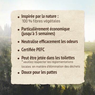 Litière végétale Purizon pour chat