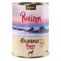 Purizon Organic 6 x 400 g - NEU Puppy Truthahn mit Karotte