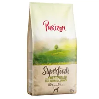 Purizon Superfoods Veggie with Sweet Potato, Peas, Carrots & Spinach - dog dry food - Economy Pack: 2 x 12kg