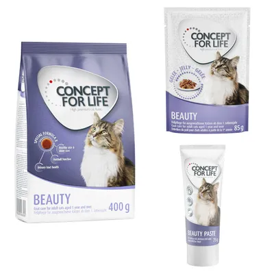 Probierset Concept for Life Beauty - Beauty in Gelee + 400 g Trocken + 75 g Paste Probierset Concept for Life Beauty - Beauty in Gelee + 400 g Trocken + 75 g Paste