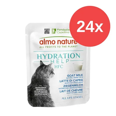 almo nature Hydration Help HFC Ziegenmilch, natürliche Umami-Geschmack, geeignet für alle Lebensphasen. Packung mit 24 Stück. almo nature Hydration Help HFC Ziegenmilch, natürliche Umami-Geschmack, geeignet für alle Lebensphasen. Packung mit 24 Stück.