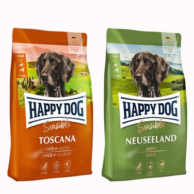 Gourmetpakke "Kulinarisk verdensreise" Happy Dog Supreme Sensible