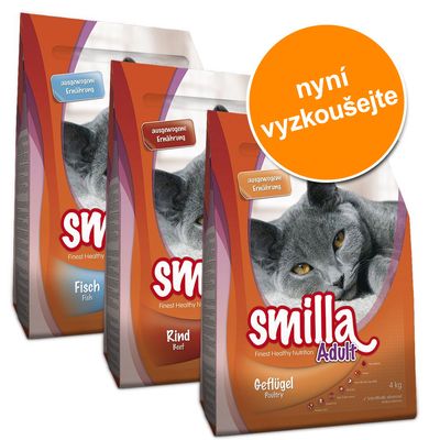 Míchané balení granulí Smilla Adult Výhodné balení 3 x 1 kg