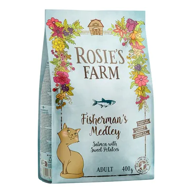Rosie's Farm Fisherman's Medley Salmon with Sweet Potatoes, Adult, 400 g. Testi visibili: Plenty of fresh meat, vitamins minerals omega-3 & fatty acids, grain-free recipe.