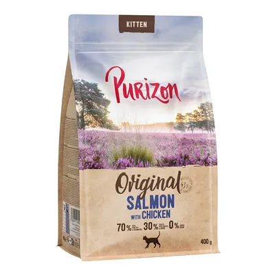 Purizon Kitten Original Lazac csirkével, 70% hal és hús, 30% zöldség, 0% gabona, 400g.