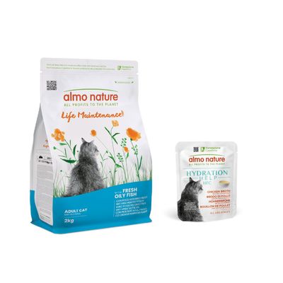 Almo Nature ​​​​​​​2 kg + Hydration Help 6 x 50 g på kjøpet!