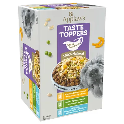 Applaws Taste Toppers за кучета 6 x 85 г - пробна опаковка с желе