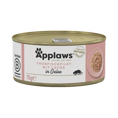 Applaws en gelée 6 x 70 g pour chat thon & saumon