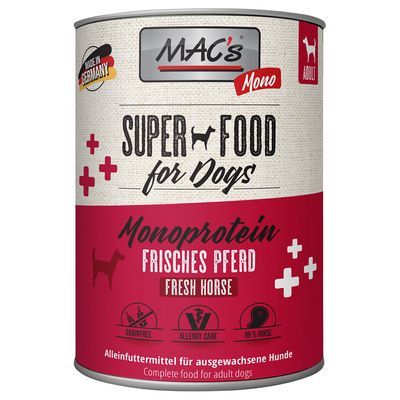 MAC's Mono Sensitive 6 x 800 g Pferd Pur