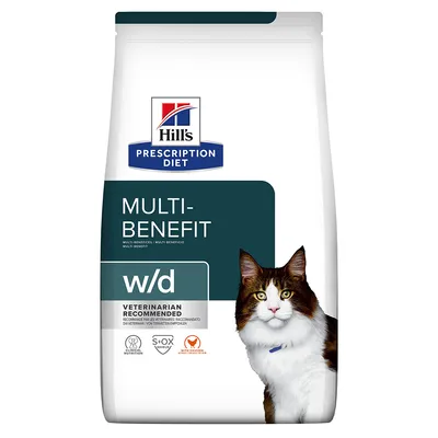 Hill's Prescription Diet w/d Multi-Benefit poulet - lot % : 2 x 3 kg