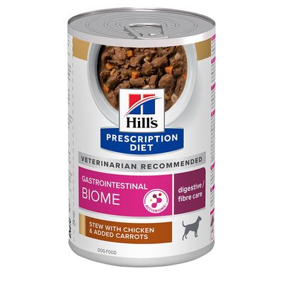 Hill's Prescription Diet Gastrointestinal Biome Mijoté poulet pour chien 12 x 354 g