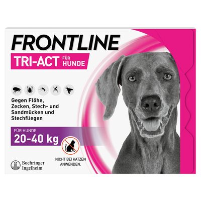 Frontline® TRI-ACT Hunde L (20 - 40 kg) 3 Pipetten x 4 ml