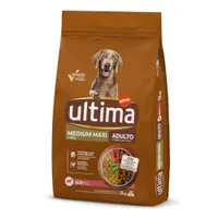  Croquettes Ultima pour chien 11 + 3 kg / 9,5 +1,5 kg / 5,5 +1,5 kg/ 15,5 + 2,5 kg - Medium / Maxi Adult bœuf (9,5 kg + 1,5 kg)