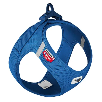 Curli Vest Harness Clasp Air-Mesh, blue - Size 2XS: Chest measurement 30.2 - 33.8 cm