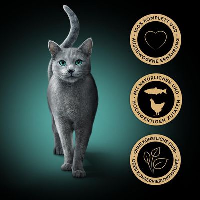 100% kompletná a vyvážená výživa. S prírodnými a kvalitnými ingredienciami. Bez umelých farbív alebo konzervačných látok.