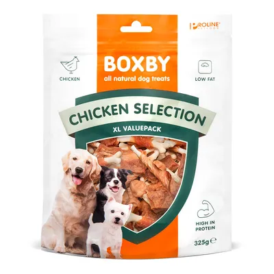 Boxby snacks con selección de aves para perros - Pack % -  2 x 325 g