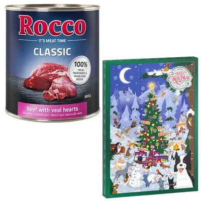 Rocco Classic 6 x 800 g - hovädzie s teľacími srdiečkami