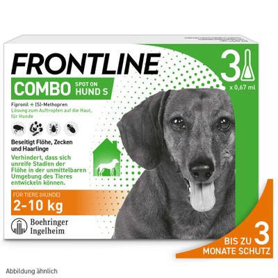 Frontline® Combo Spot-on Hund S (2 - 10 kg) 3 Pipetten x 0,67 ml