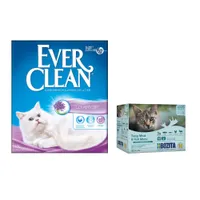 2 x 10 l Ever Clean® + 12 x 85 g Bozita Häppchen In Soße gratis! - Lavender Klumpstreu + Mixpaket Fleisch & Fisch Menü 