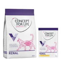 Kombi-Paket: Concept for Life Veterinary Diet Renal - 350 g Trockenfutter + 12 x 85 g Nassfutter