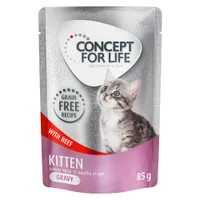 Concept for Life Kitten marha gabonamentes - szószban - 12 x 85 g