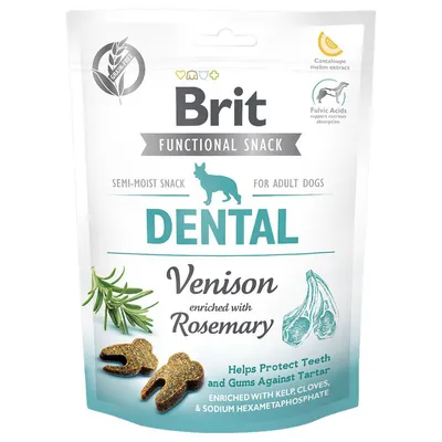 Brit Care Functional Dental szarvas kutyasnack  - 150 g