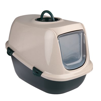 kooa Haubentoilette aus 90% recyceltem Plastik dunkelgrün / beige