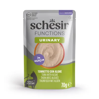 Schesir Functions Mousse 12 x 70 g - Urinary med tonfisk & alger Schesir Functions Mousse 12 x 70 g - Urinary med tonfisk & alger