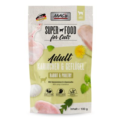 Ekonomipack: MAC's Cat Pouch 24 x 100 g Kanin & fjäderfä