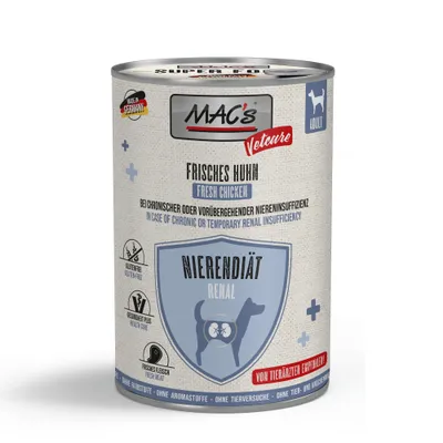 MAC's Dog Vetcare Nierendiät 6 x 400 g - Huhn MAC's Dog Vetcare Nierendiät 6 x 400 g - Huhn