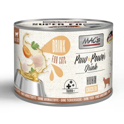 Sparpaket MAC's Cat Paw Power 12 x 185 g - Drink: Huhn