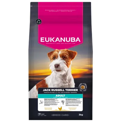 Eukanuba Breed Specific Jack Russell Terriër Hondenvoer - Voordeelpakket: 3 x 3 kg Eukanuba Breed Specific Jack Russell Terriër Hondenvoer - Voordeelpakket: 3 x 3 kg