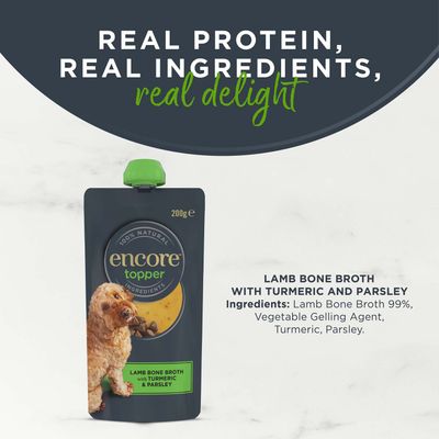 Encore Topper 6 x 200g - Lamb Bone Broth