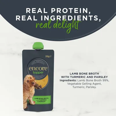 Encore Topper 6 x 200g - Lamb Bone Broth