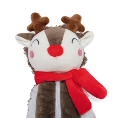 beeztees Flatino Reindeer Dog Toy - 35 x 12 x 5.5 cm (L x W x H)